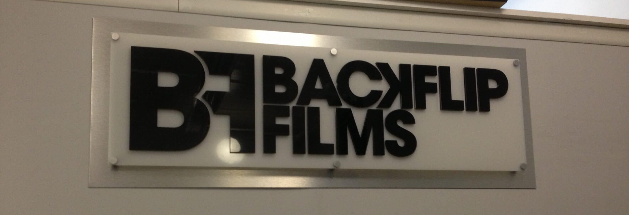 Backflip Office Sign