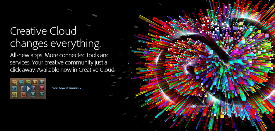 Adobe Creative Cloud website