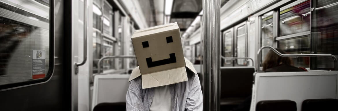 cardboard box head