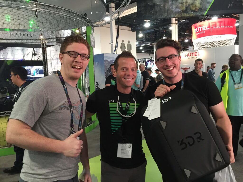 Ryan and John hanging with Colin Quinn after winning our 3DR Solo