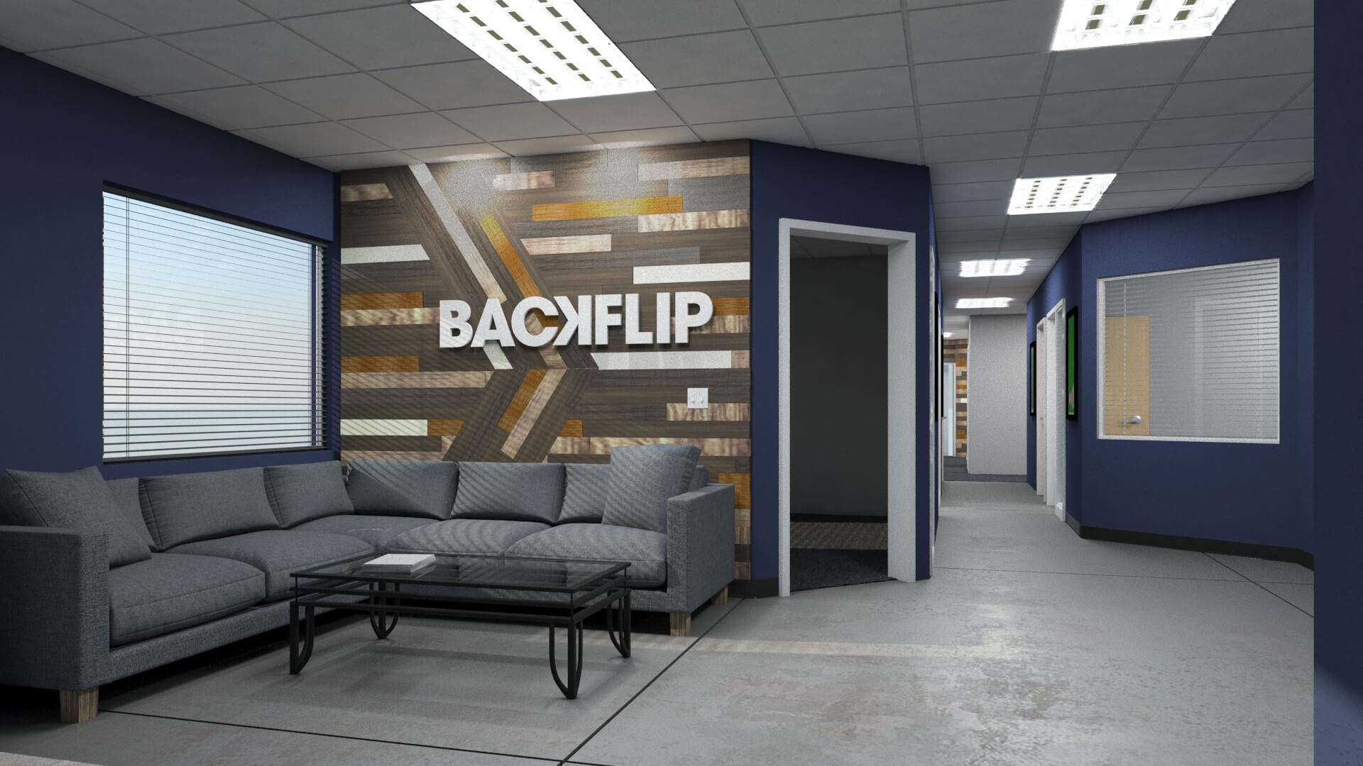 Backflip lobby model